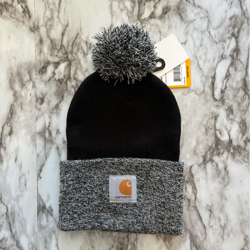 NWT Carhartt Adult Beanie with Pom Pom